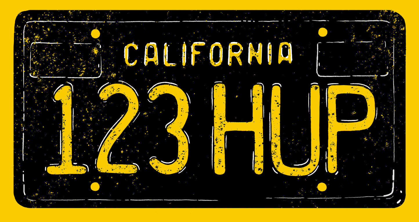 License Plate CA