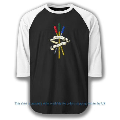 Whistles: Bright & Lovely-Unisex Three-Quarter Sleeve *US ORDERS ONLY*